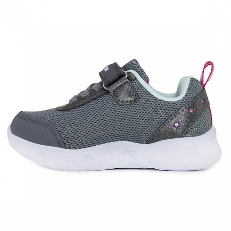 Кроссовки ортопедические Ортобум для девочек 30225-10 галактический графит со светодиодами. Изображение 4 из 5