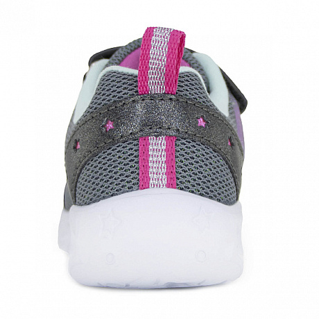 Кроссовки ортопедические Ортобум для девочек 30225-10 галактический графит со светодиодами. Изображение 5 из 5